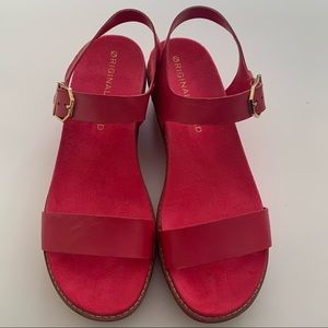 Cole Haan OriginalGrad Women's Flatform Wedge Sandals Fuchsia (Pink) Size 9